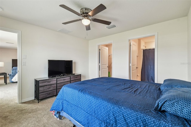 8034 Broad Pointe Dr, Zephyrhills, FL 33540 - bedroom featuring carpet floors and a ceiling fan