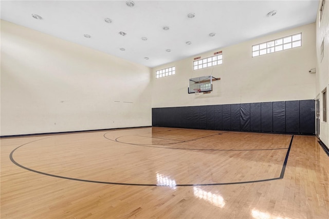 view of sport court with community basketball court