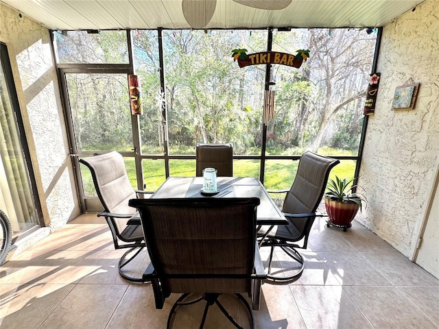 view of sunroom / solarium