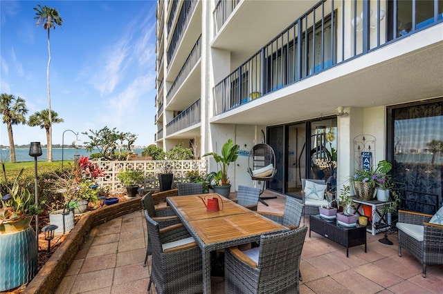 view of patio / terrace with outdoor dining space