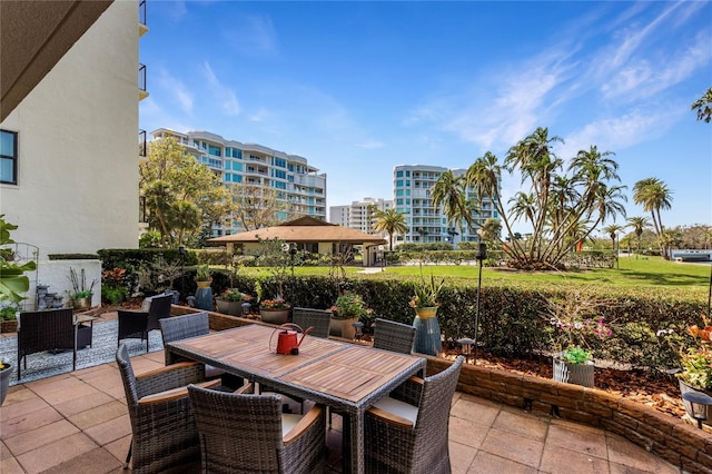 view of patio / terrace with outdoor dining area