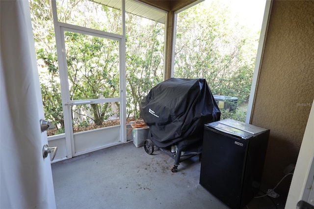 view of sunroom