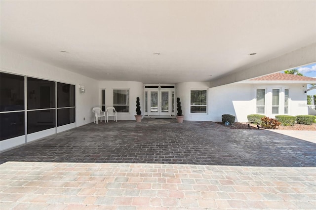 view of patio with french doors