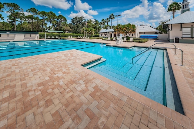 pool featuring a patio