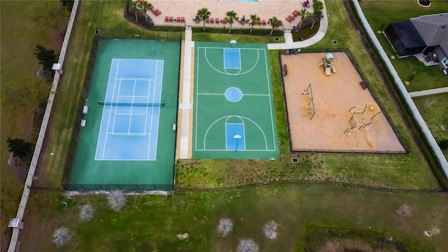 birds eye view of property