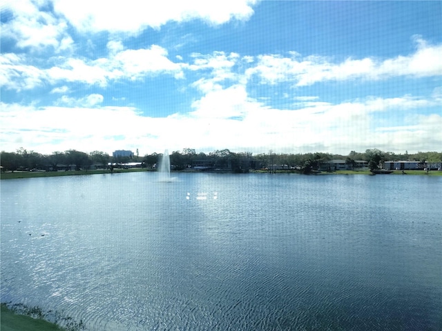 view of water feature