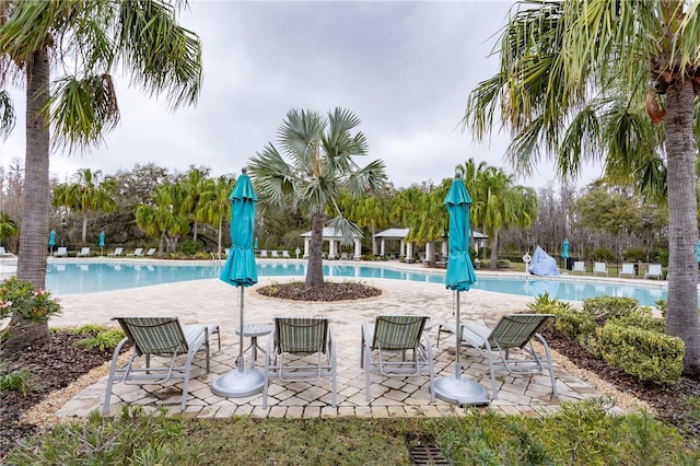 community pool featuring a patio