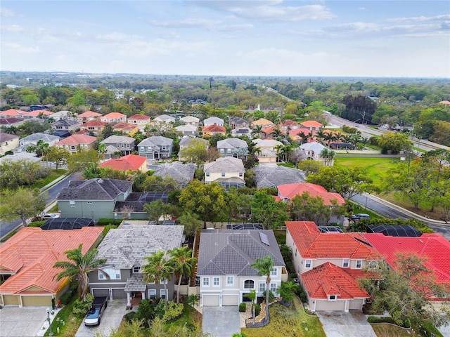 drone / aerial view featuring a residential view