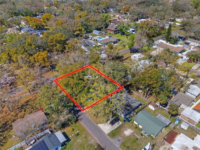 birds eye view of property featuring a residential view