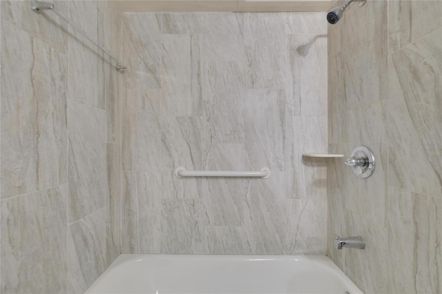 bathroom featuring bathing tub / shower combination