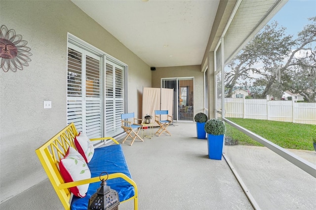 view of sunroom / solarium