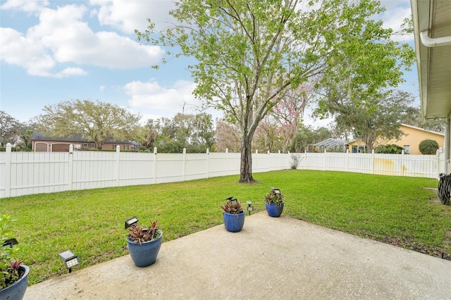 view of patio / terrace featuring a fenced backyard