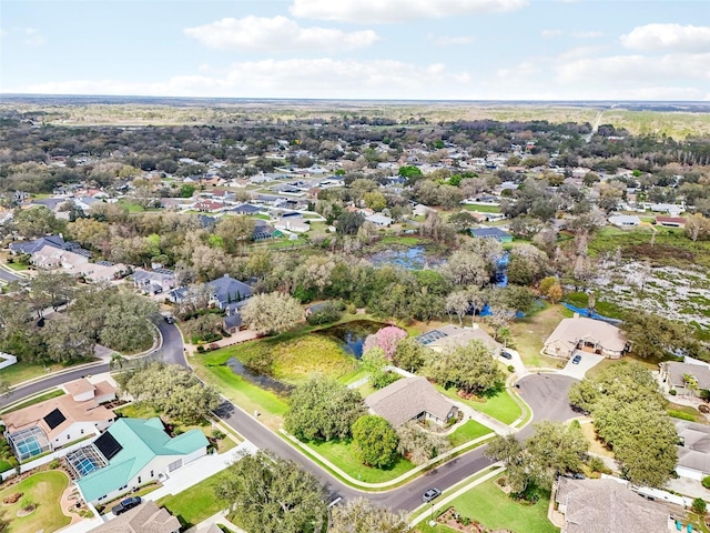 aerial view featuring a residential view