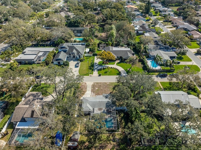 bird's eye view featuring a residential view