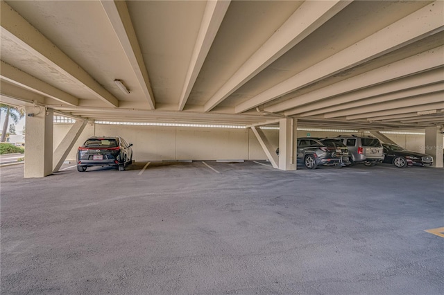 view of parking deck