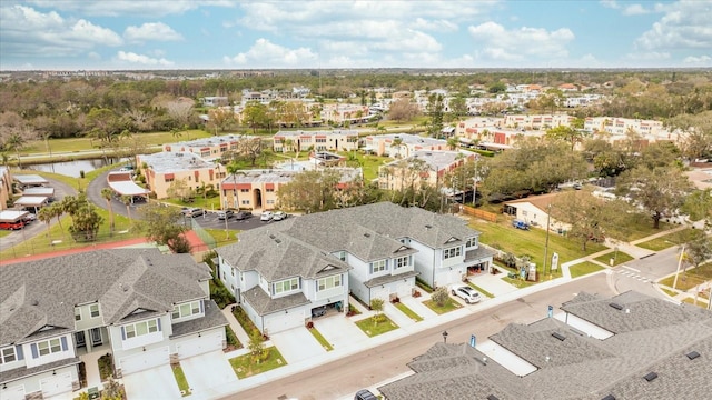 bird's eye view with a residential view