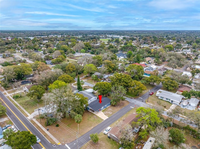 drone / aerial view featuring a residential view