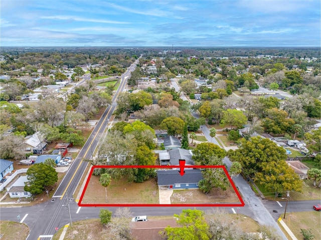 aerial view featuring a residential view