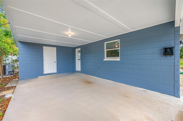 view of patio / terrace featuring central AC