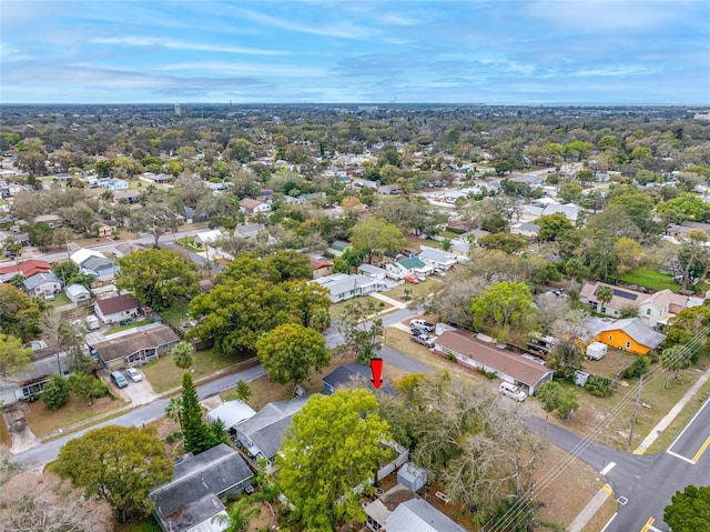 aerial view featuring a residential view