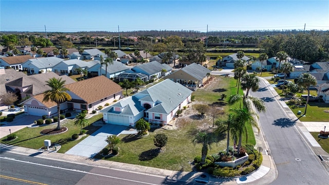 bird's eye view featuring a residential view