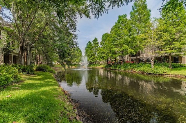 view of water feature