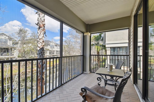 balcony with a sunroom