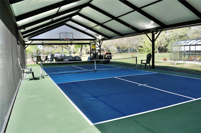 view of tennis court