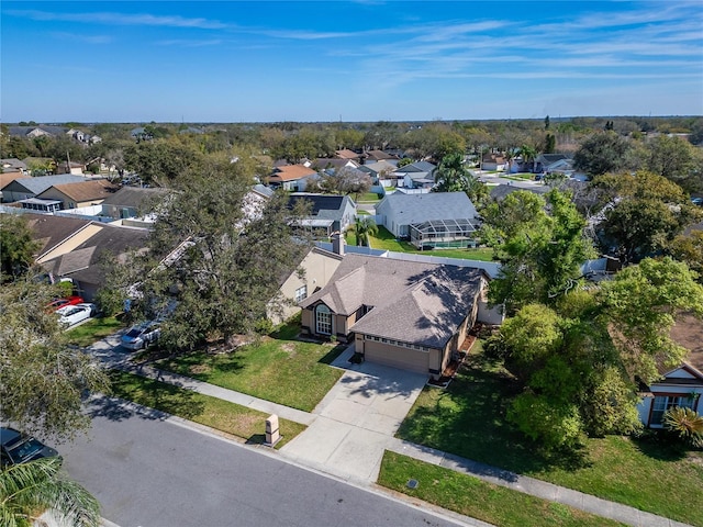 drone / aerial view featuring a residential view