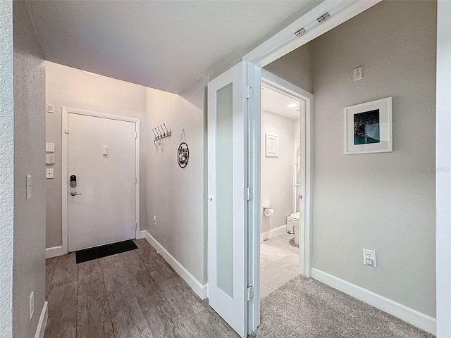 interior space with baseboards