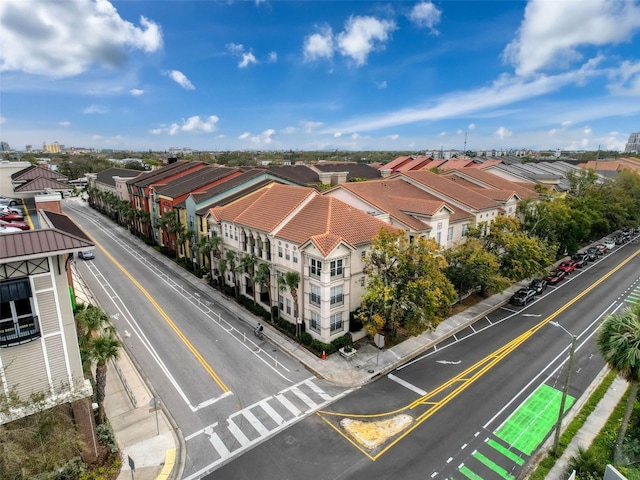 drone / aerial view featuring a residential view