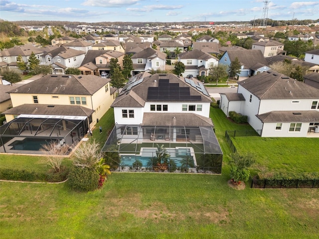 birds eye view of property featuring a residential view