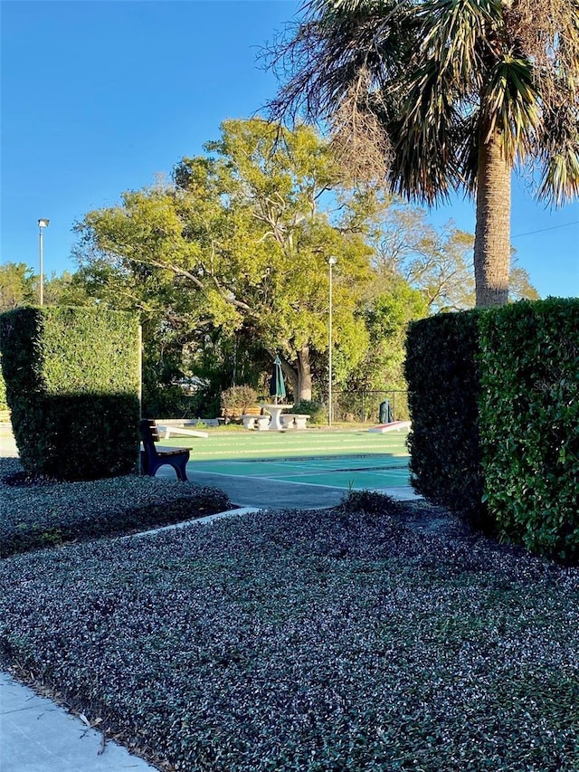 view of sport court