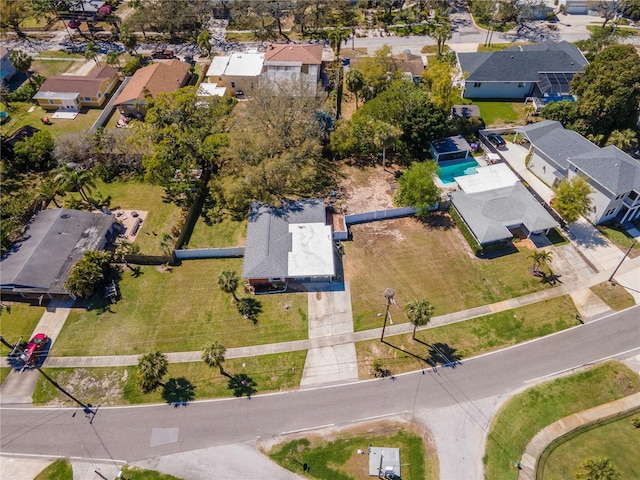 drone / aerial view featuring a residential view