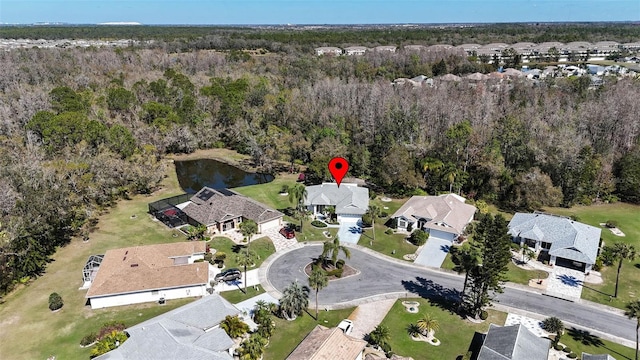 bird's eye view featuring a residential view