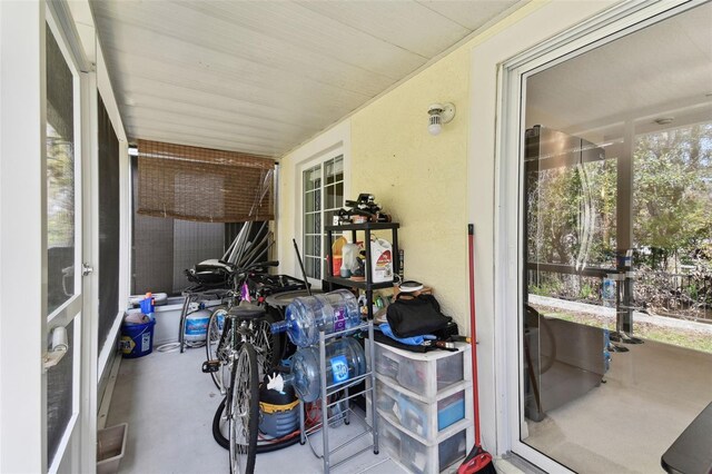 view of sunroom / solarium