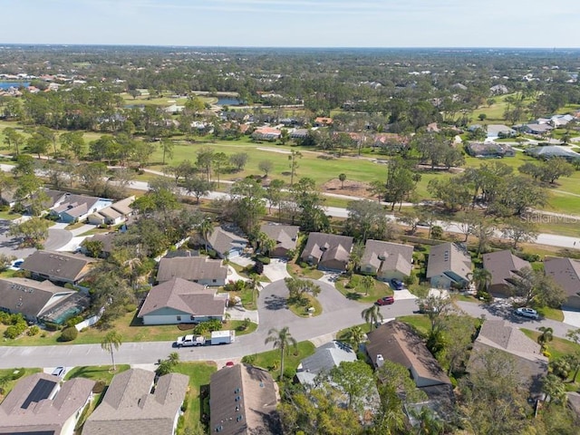 bird's eye view with a residential view