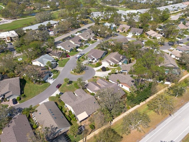 bird's eye view featuring a residential view