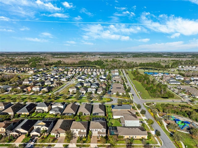 aerial view featuring a residential view