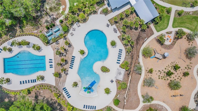 4195 Welling Ter, Land O Lakes, FL 34638 - drone / aerial view of a pool area