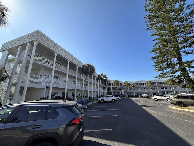 view of uncovered parking lot