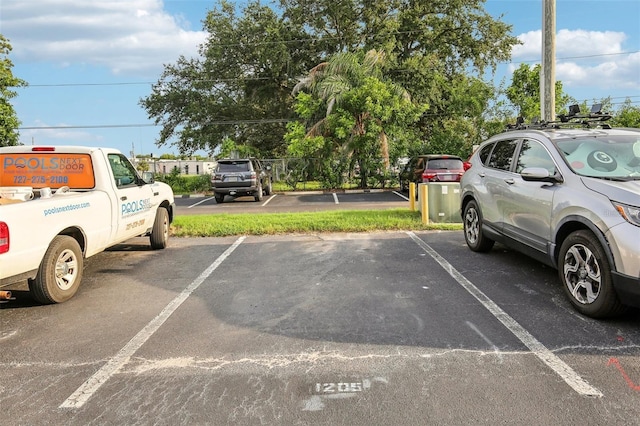 view of uncovered parking lot