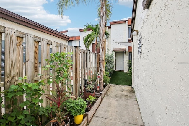 exterior space featuring fence