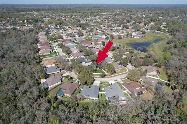 birds eye view of property featuring a residential view