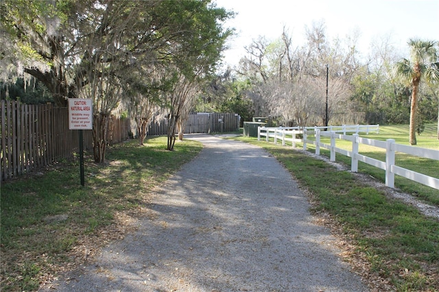 view of road