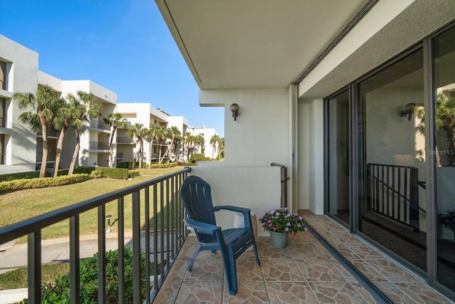 balcony featuring a residential view