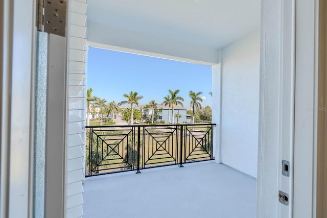 view of balcony