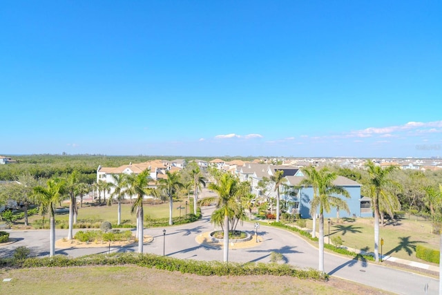 bird's eye view featuring a residential view