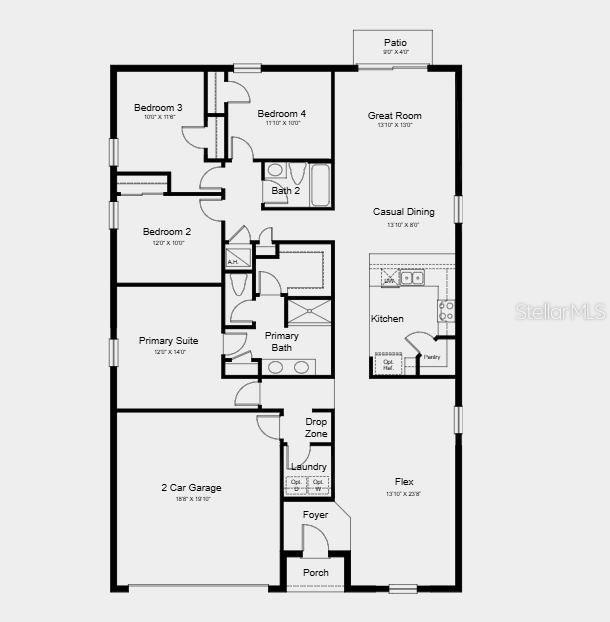 1931 Rosewood Cir, Lakeland, FL 33810 - view of property floor plan