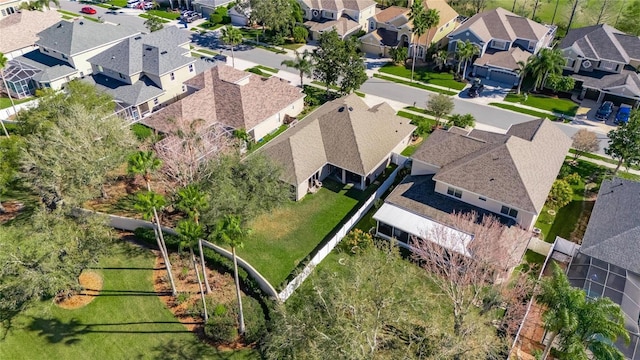 aerial view featuring a residential view